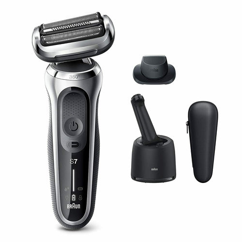 7071cc BRAUN Electric Shaver Wet & Dry,4in1 SmartCare Center and Travel Case NEW - TuracellUSA