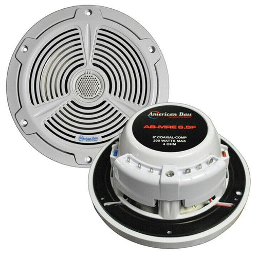 American Bass ABMRE65F 6.5" 2-Way Marine Speaker 200W Max - TuracellUSA