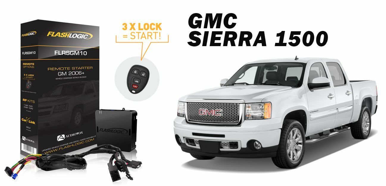 Flashlogic Remote Start for 2011 GMC Sierra 1500 w/Plug & Play Harness - TuracellUSA