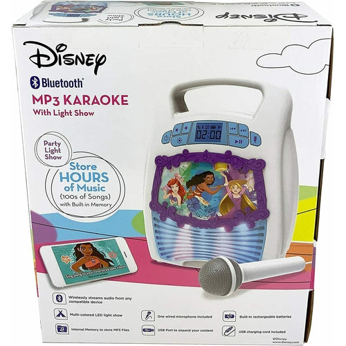 KID-DG553 KID DESIGNS Disney Princess Bluetooth Portable MP3 Karaoke BRAND NEW - TuracellUSA