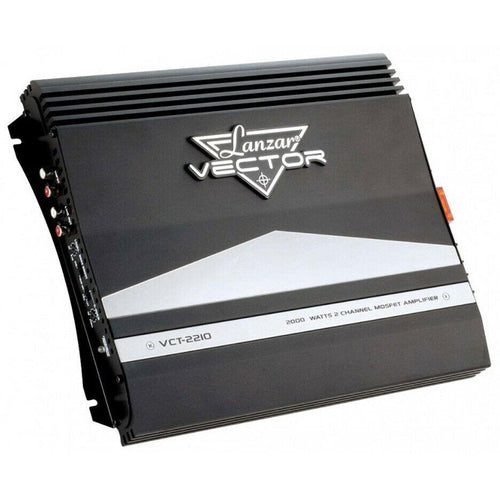 Lanzar VCT2210 Car Amplifier 2000 Watt 2 Channel High Power MOSFET Amplifier NEW - TuracellUSA