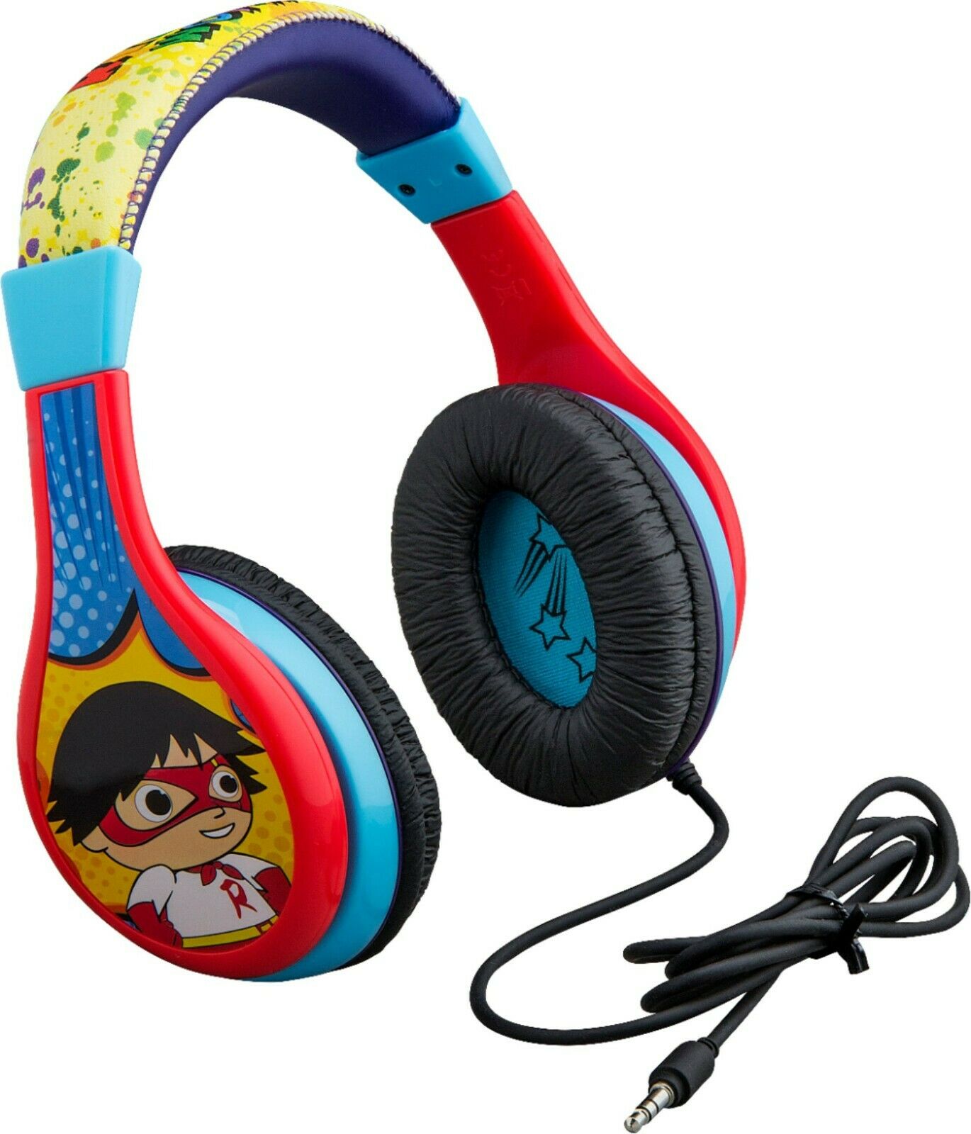 RW-140 KID DESIGNS Ryan's World Stereo Headphones NEW - TuracellUSA