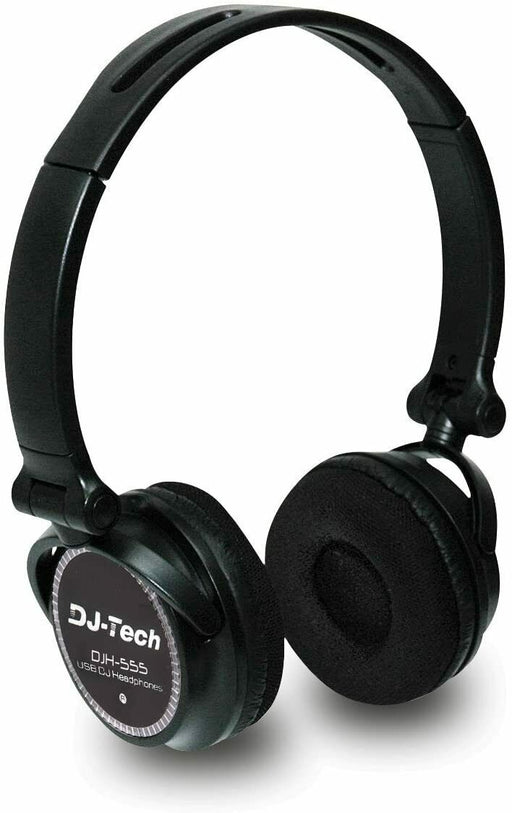 DJH555 DJ-Tech USB Headphones Professional DJ headphones BRAND NEW - TuracellUSA