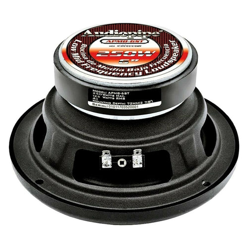 4 x Audiopipe 6" Inch Low Midrange Speaker 125 Watts Power(R.M.S.) 2 Pr 4 Ohm - TuracellUSA