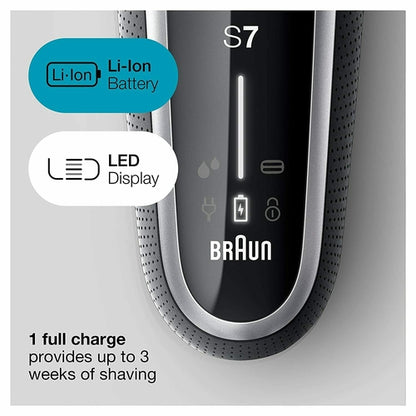 7071cc BRAUN Electric Shaver Wet & Dry,4in1 SmartCare Center and Travel Case NEW - TuracellUSA