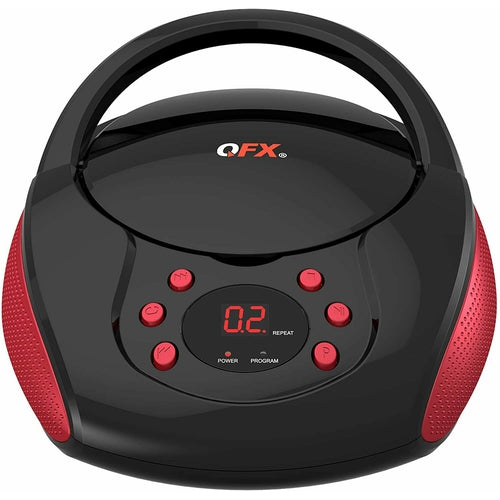 J24RD QFX Portable Am/FM Radio with CD Player NEW - TuracellUSA