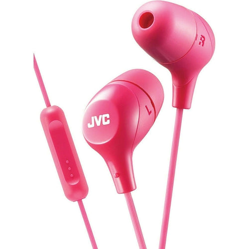JVC-HAFX38M JVC "Marshmallow" In-Ear Headphones w/Mic Assorted Colors BRAND NEW - TuracellUSA