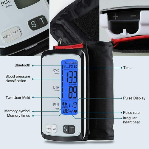 U81M ALPHAMED Blood Pressure Monitor Bluetooth with 8.7-16.5" BRAND NEW - TuracellUSA