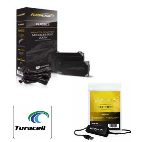 FLASHLOGIC FLRSBZ2 Plug & Play Remote Car Start for 2003-13 Mecedes Benz ADS-USB - TuracellUSA