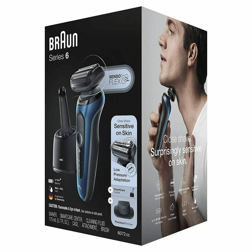 6072cc BRAUN Wet & Dry Foil Shaver 4in1 SmartCare Center and Travel Case NEW - TuracellUSA