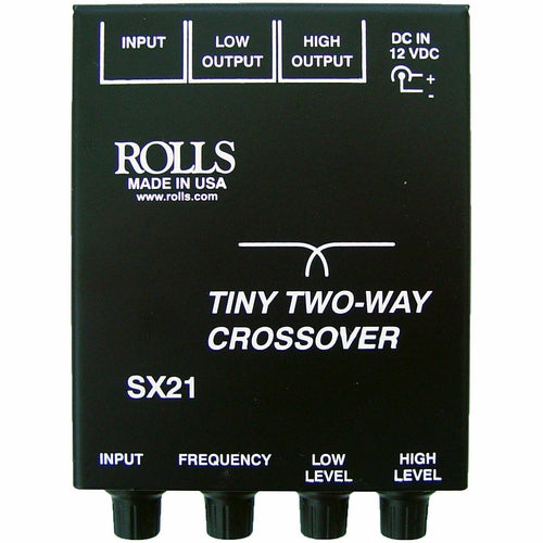 Rolls SX21 Tiny Two-Way Crossover w/Level Controls NEW - TuracellUSA