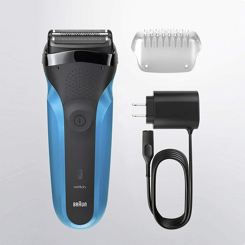 310S BRAUN Wet & Dry Electric Shaver Rechargeable Electric Razor, Blue NEW - TuracellUSA