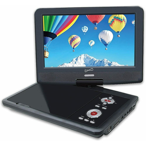 SC179DVD SuperSonic Portable DVD Player 9 High Definition: USB and SD inputs NEW - TuracellUSA