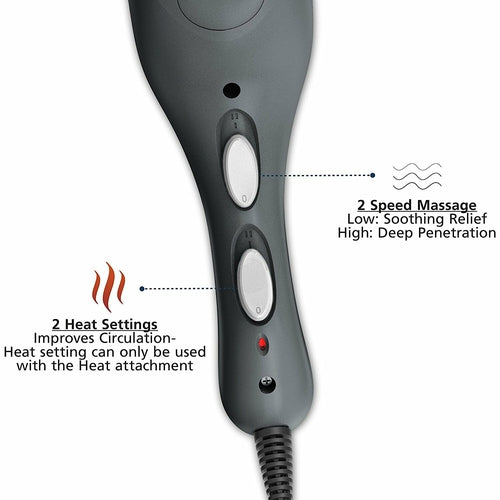 Wahl 41961201 Heat Therapy Handheld Electric Massager Muscle, Back-Neck-Face New - TuracellUSA