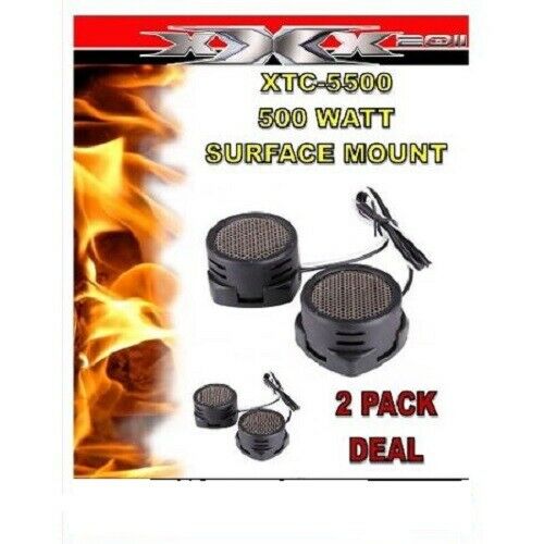 4 X Super High Frequency 500 Watt XTC-5500 Car Audio Tweeters XTC5500 2-PAIRS - TuracellUSA