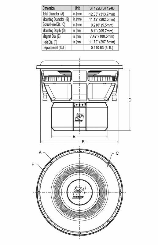 ST122D Cerwin Vega 12″ Dual 2 Ohm Stroker Series Subwoofer BRAND NEW - TuracellUSA