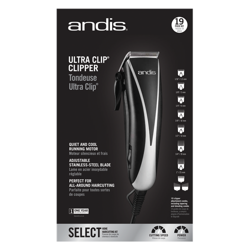 18620 Andis Ultra Clip Adjustable Blade 19 piece Home Haircut Kit BRAND NEW - TuracellUSA