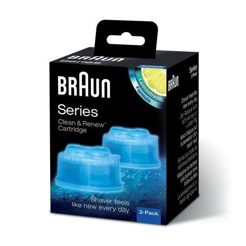 Washable Safely wash with wa BRAUN Braun Clean & Charge refills 2 Pack BRAND NEW - TuracellUSA