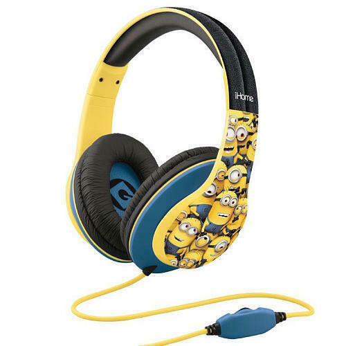 Minions Over-the-Ear Headphones with Volume Control Refresh Despicable Me Ihome - TuracellUSA