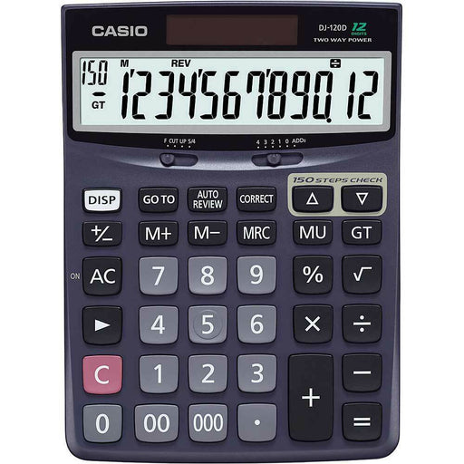 DJ-120D Casio Desktop Calculator Black - TuracellUSA