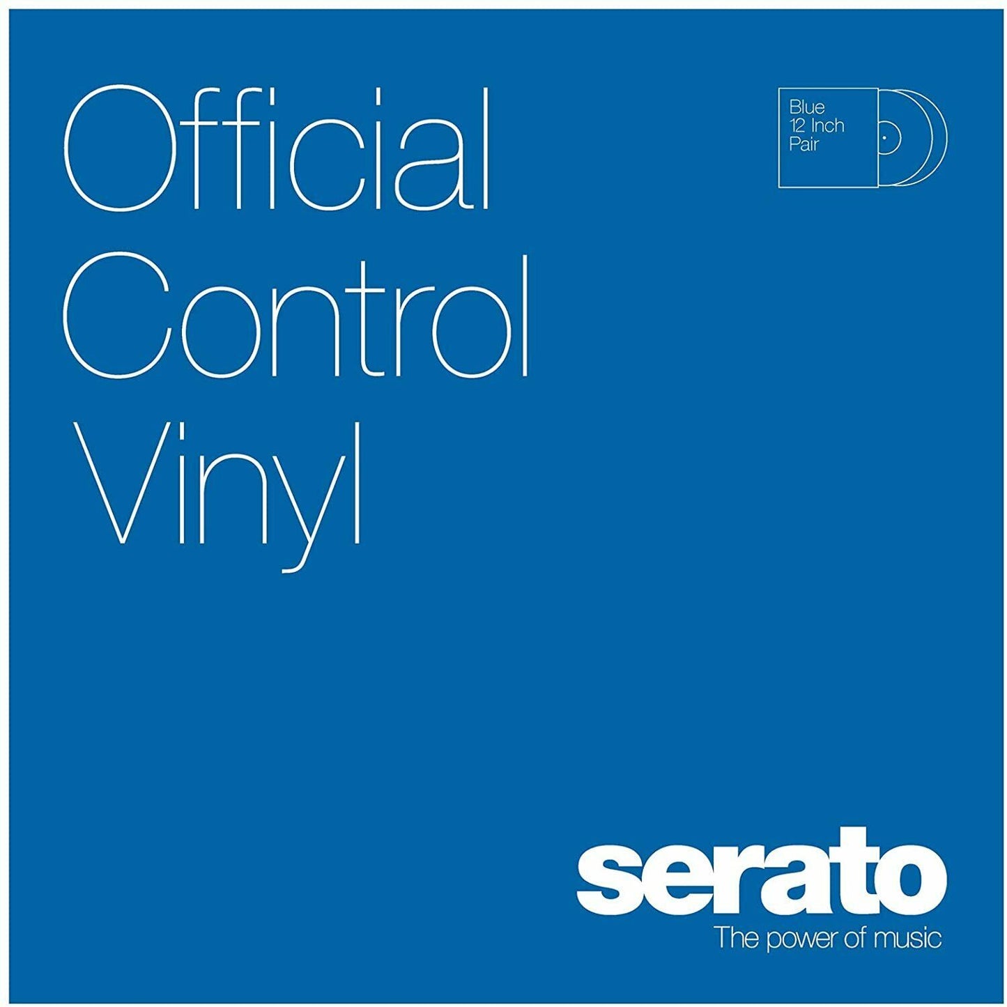 SCV-PS-BLU-OV Serato 12" Control Vinyl (Pair/Blue) BRAND NEW - TuracellUSA