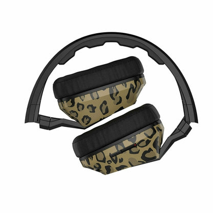 SkullCandy SGSCGY132 Crusher Headphones with Built-in Amplifier and Mic, Leopard - TuracellUSA