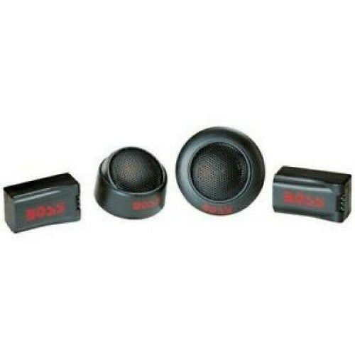 4 x BOSS TW15B 250W 1" Micro Dome Car Audio Tweeters + External Crossovers - TuracellUSA