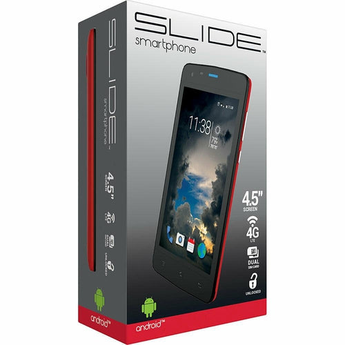 Slide SP4514 SMARTPHONE 4.5",4G LTE,BLuetooth Android Duel Sim DUAL CAM - TuracellUSA