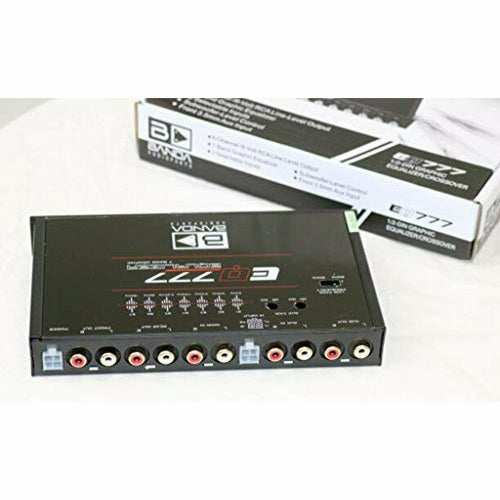 EQ777 BANDA Half Din Size Seven Band Graphic Car Equalizer Crossover w/Front Aux - TuracellUSA