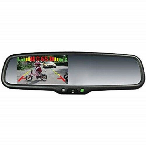 Crimestopper SV-9164 Rearview Mirror w/ 4.3" Display/Cam & Built-In Park Assist - TuracellUSA