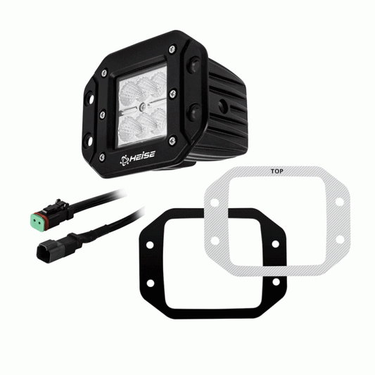 Heise HE-FMCL3 3 INCH 6 LED FLUSH MOUNT CUBE LIGHT