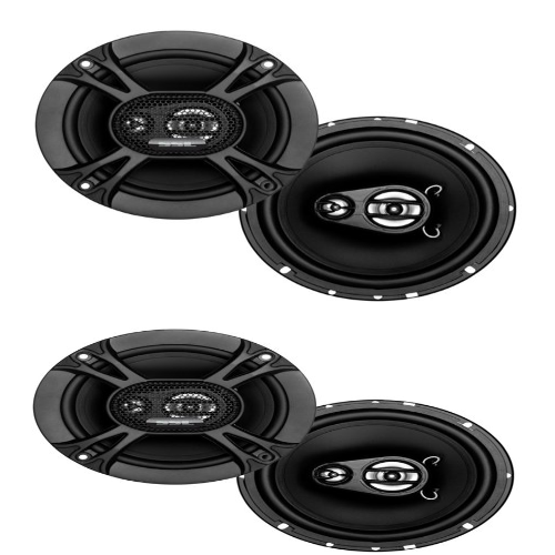 4 -Soundstorm SSL EX365 6.5 Inch 150W 3-Way Car Coaxial Audio Black Speakers - TuracellUSA