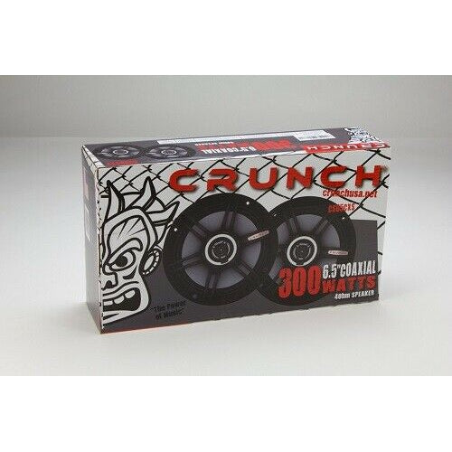 4 CRUNCH CS65CXS 6.5-INCH 6.5" 2-WAY CAR AUDIO SHALLOW MOUNT COAXIAL SPEAKERS - TuracellUSA