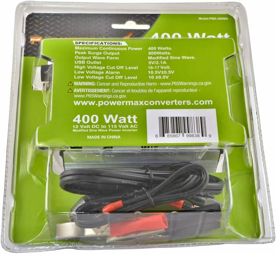 PMX400MS Powermax Power Inverter 400W NEW - TuracellUSA