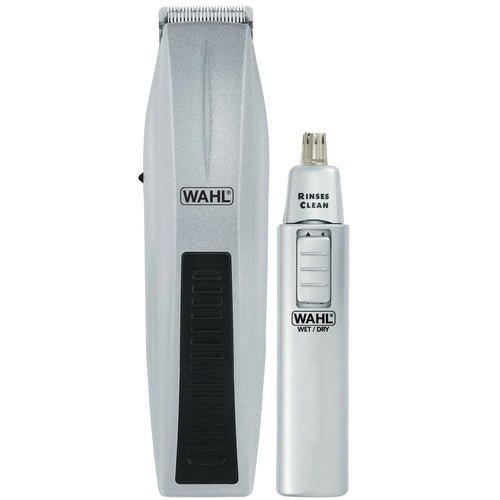 5537-420 WAHL 12-Pc Mustache Beard Nose Battery-Operated Travel Trimmer Set - TuracellUSA