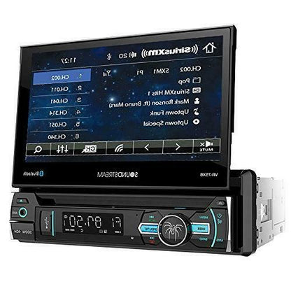 Soundstream 1 Din Audiopipe DVD/CD Player 7" Flip Up Bluetooth USB AUX SiriusXM - TuracellUSA