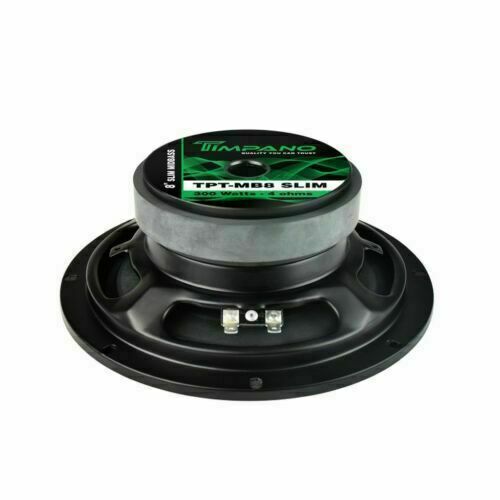 2 - Timpano TPT-MB8 Slim 8" 4 Ohm 300W Mid Bass Full Range Loudspeaker Pair - TuracellUSA