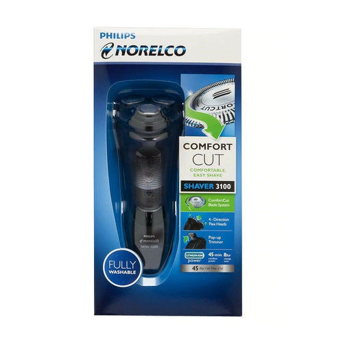 Philips Norelco Mens Shaver 3100 Model S3310 Cordless Trimmer Washable NEW! - TuracellUSA