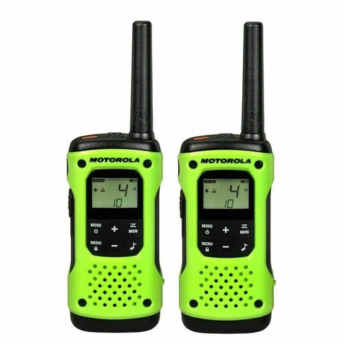 MOTOROLA Talkabout T600 Waterproof Rechargeable Two-Way Radios, Green- 2 Pack - TuracellUSA