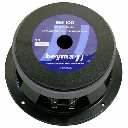 Beyma 6MI100 6.5" inch 250 Watt RMS High Output Low Mid Frequency Speaker, NEW! - TuracellUSA