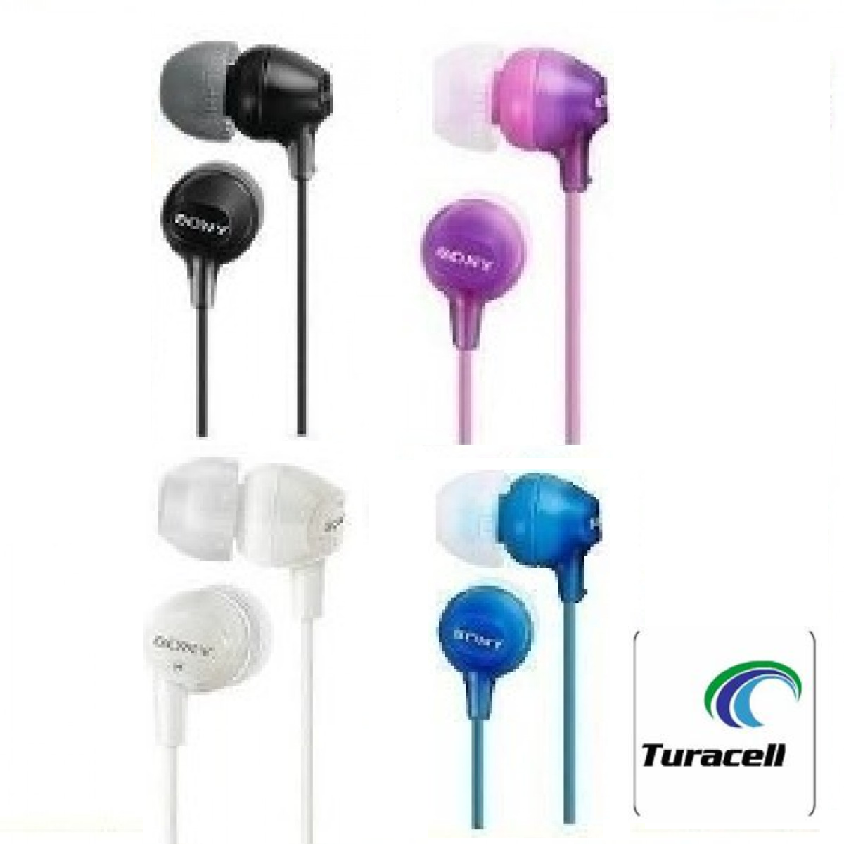 Sony MDREX15LP Stereo In-Ear Earphones Earbuds Dynamic Lightweight Multi Colors - TuracellUSA