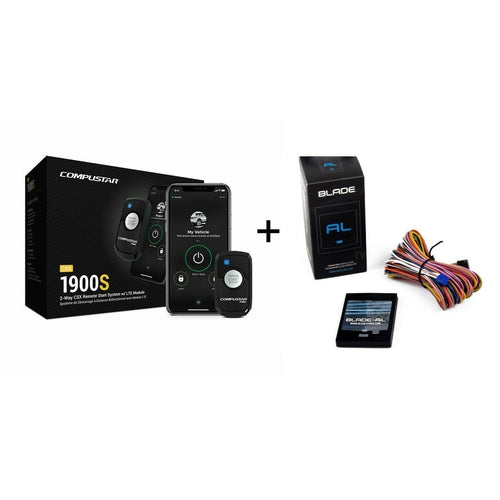 Compustar CSX1900S 2-Way Remote Start System w/ Drone X1 & Blade-AL Bypass NEW - TuracellUSA