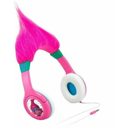 KID-TR140 KID DESIGNS Trolls Stereo Headphones Kid Friendly BRAND NEW RETAIL - TuracellUSA