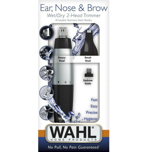 Wahl 55602101 Nose Ear Trimmer Eyebrow Neck Hair Groomer Micro Personal Shaver - TuracellUSA