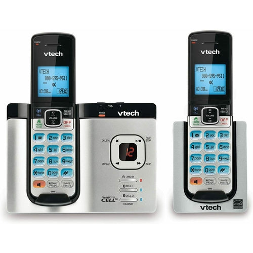 DS6621-2 Vtech 2 Handset Connect to Cell Phone System Caller ID/Call Waiting NEW - TuracellUSA