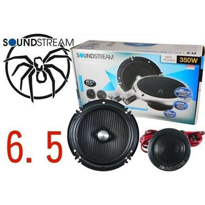 4 x SOUNDSTREAM PF.6 6.5-INCH 6.5" 2-WAY CAR AUDIO COMPONENT SPEAKERS NEW! - TuracellUSA