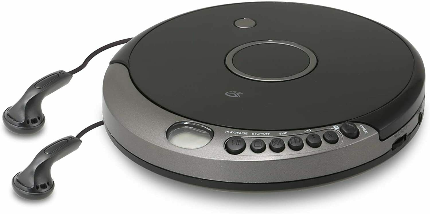 PCB319B GPX Portable Cd Player with Bluetooth, Includes Stereo Earbuds NEW - TuracellUSA