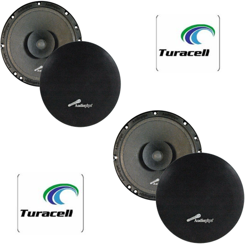 4 - AUDIOPIPE APMB1611DL Audiopipe 6.5" Slim Loudspeakers (2 Pair) 120W Max - TuracellUSA