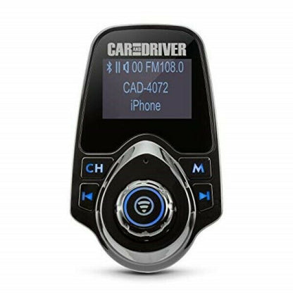 CAR AND DRIVER 4072BK BLUETOOTH FM TRANSMITTER WITH DUAL USB PORTS - TuracellUSA