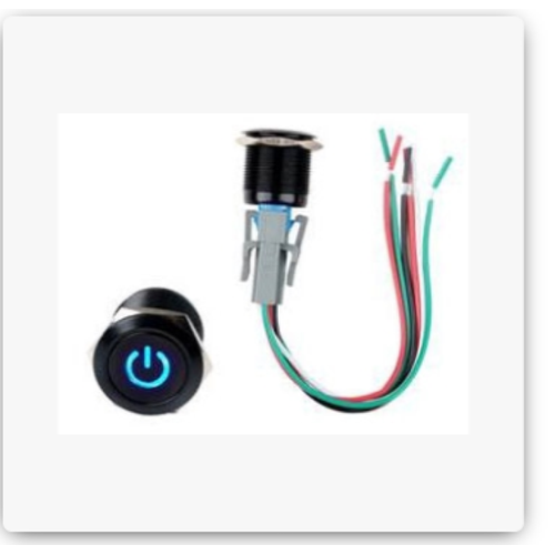 Pipeman's ISEPWB123BLU Push On/Off Switch BLU Led WaterProof Status Indicator - TuracellUSA